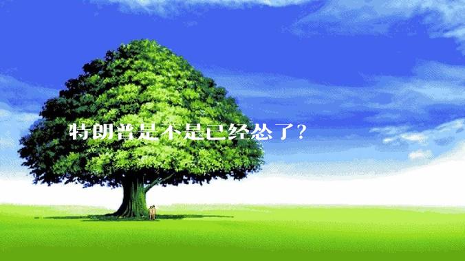 特朗普是不是已经怂了？