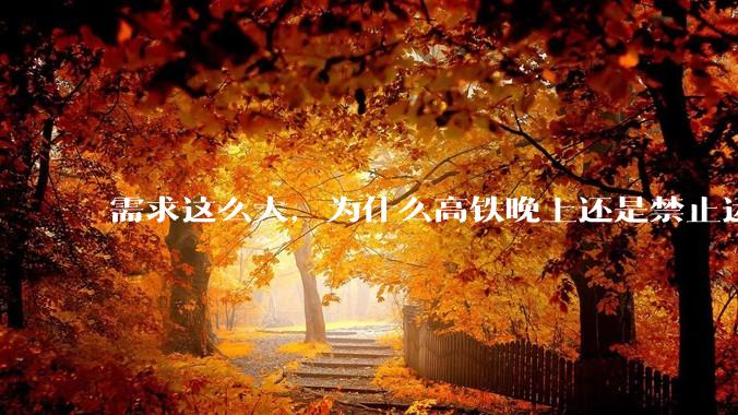 需求这么大，为什么高铁晚上还是禁止运行?