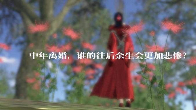 中年离婚，谁的往后余生会更加悲惨？